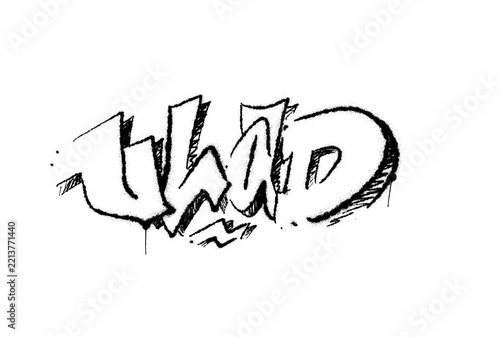 Ilustración graffiti echo on spray, 