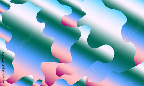 Modern abstract vector background featuring dynamic fluid liquid waves and overlapping layers in emerald green, cyan, teal, and soft pink gradients. Perfect for web banners, landing pages and others