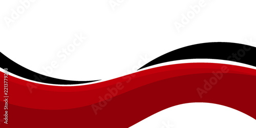 Vector red line background curve element with white space for text and message design, overlapping layers, vector