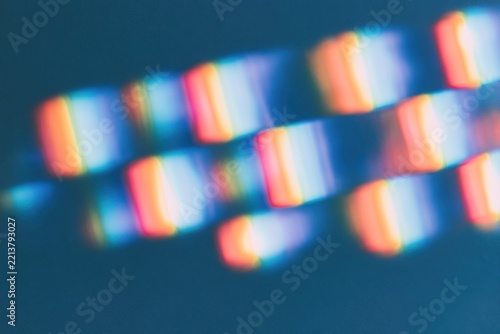 Futuristic abstract light leaks with chromatic aberration