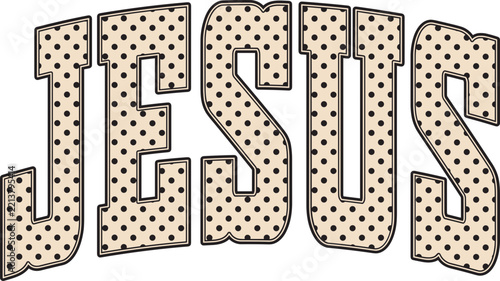 Jesus Polka Dot svg