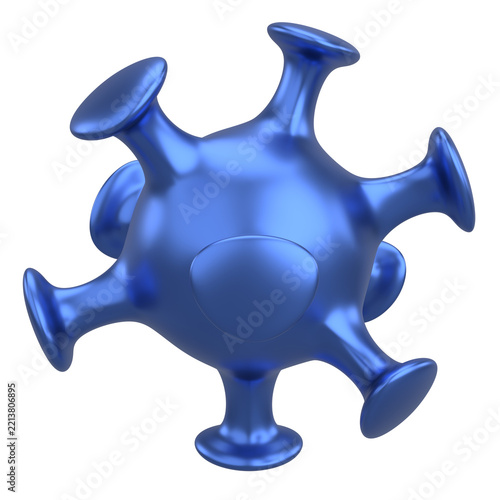 3D Virus Microorganism Medical Science Illustration. 3D illustration.