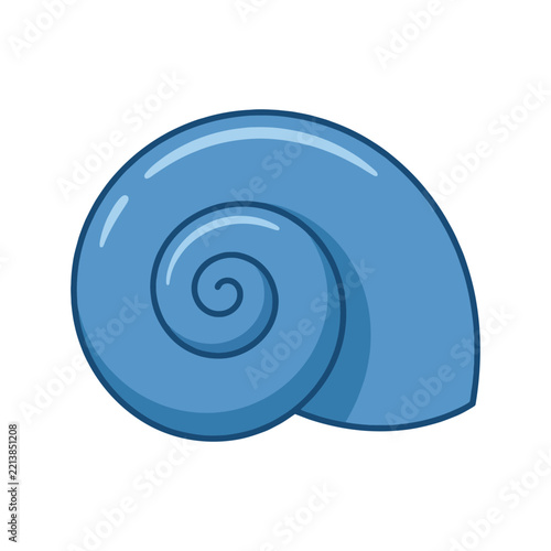 Snail Shell Flat Vector Icon