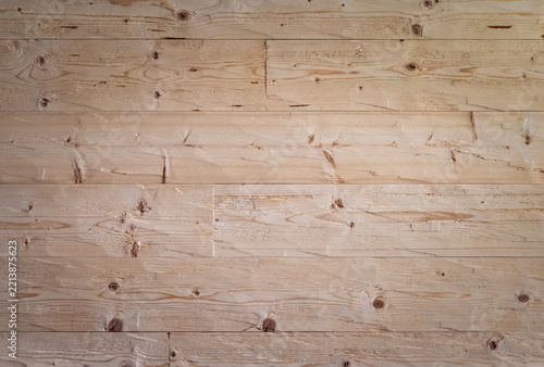 Natural Wooden Plank Texture with Knots and Grain