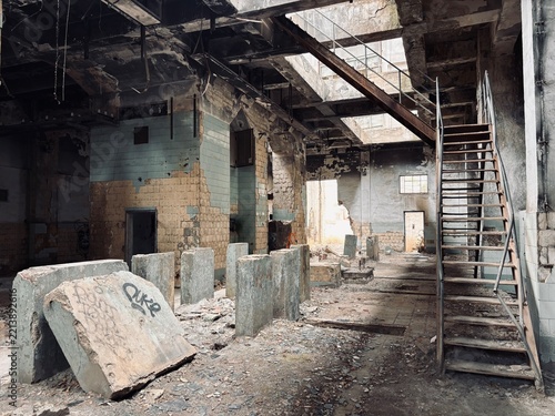 Obraz na plátně Fábrica abandonada