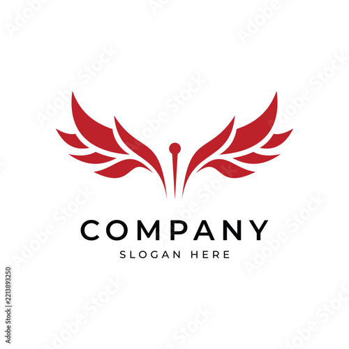 Red Winged Logo Graphic