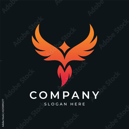 Phoenix Bird Logo Design