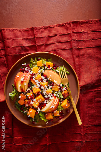 Autumn Squash and Apple Salad Serving