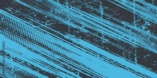 Minimal Abstract Blue Frame Grunge Sport Design In Dark Background. Vector eps 10