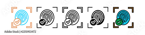 Biometric Login multyple icon