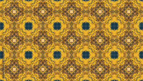 Abstract Kaleidoscope Background, Psychedelic Geometric Burst Pattern, 4K Digital Wallpaper.