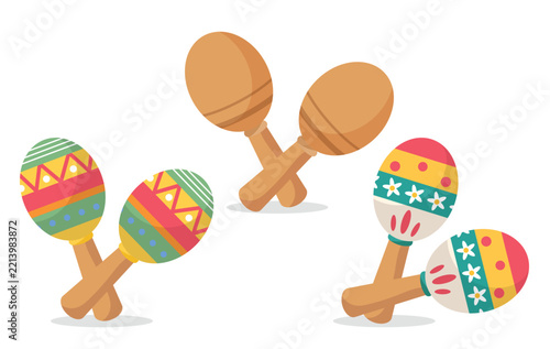 Maracas Musical Instrument , Music Vector Illustration
