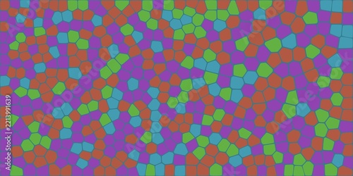 Multicolor Mosaic Pattern Illustration