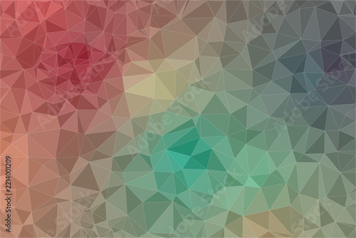 Abstract low poly background vector, colorful geometric polygon mosaic pattern, modern lowpoly mesh texture for web design