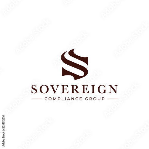 A bold, minimalist logo featuring a stylised 'S' with sleek curves and negative space, forming a shield-shaped emblem. This design would be ideal for a compliance and risk advisory firm.