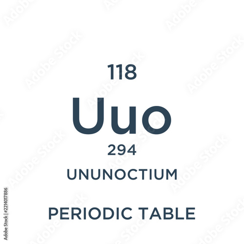 Periodic table glyph design vector illustration