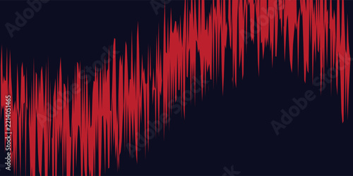 grunge Red vector layout light with flat lines on backround blue. Decorative shining illustration with lines on abstract