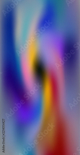 Multi-colored abstract gradient background, with vibrant blends, of blue, yellow, and red tones