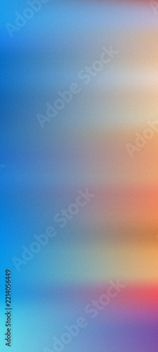 Multicolored gradient background, with soft blended, transitions of blue, orange and pink colors