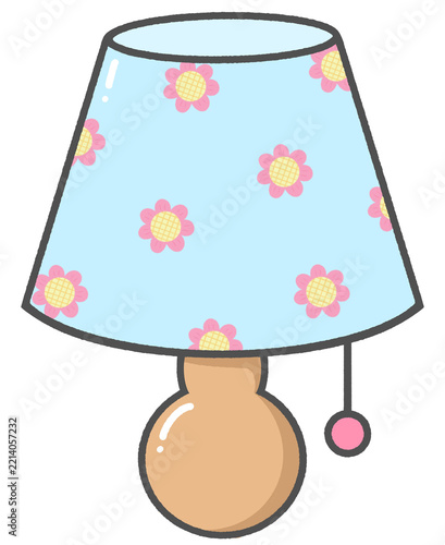 Cute Table Lamp with Floral Pattern for Home Decor