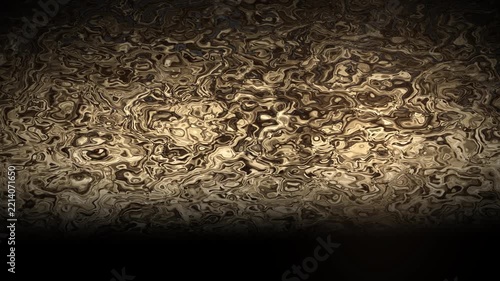 Abstract Liquid Gold Motion Background with Molten Metallic Texture