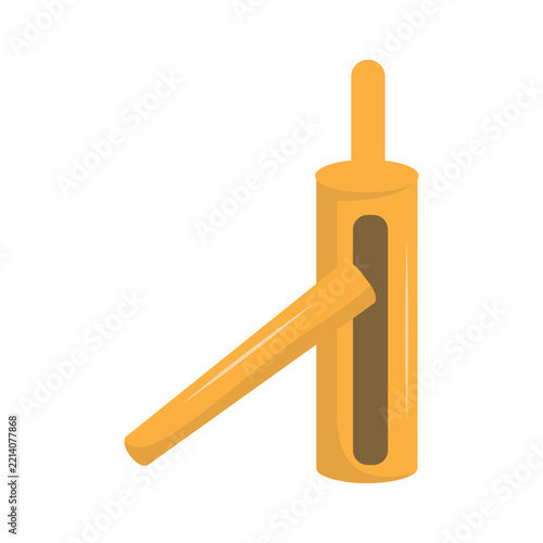Ramadan Kentongan in a Flat Cartoon Design. Vector Illustration