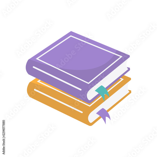 Ramadan Quran Element in a Flat Cartoon Design. Vector Illustration.
