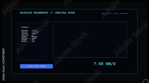 Old Computer Terminal Digital Dashboard Interface With Data Metrics For Financial Monitoring User Interface