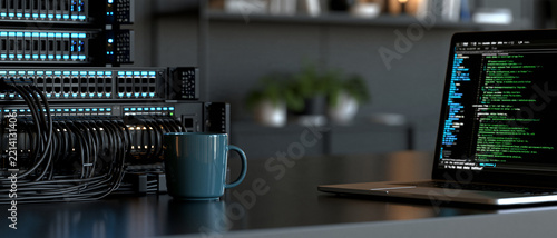 Software Developer Workspace Desk Setup Banner