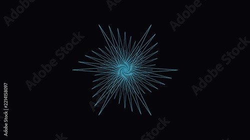 Futuristic Cybernetic Digital Network Motion Graphic Loop