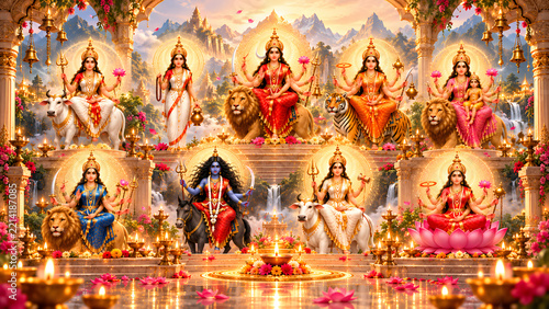 Navadurga Nine Forms of Goddess Durga , Nine Forms of Goddess Durga