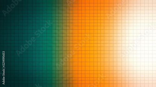 Abstract background with vibrant horizontal lines transitioning from green to orange to white
