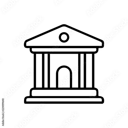 Classical Building Outline Icon