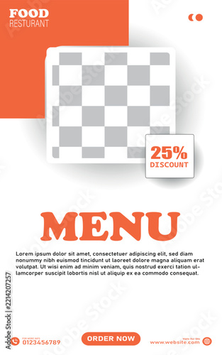 Food social media stories template design