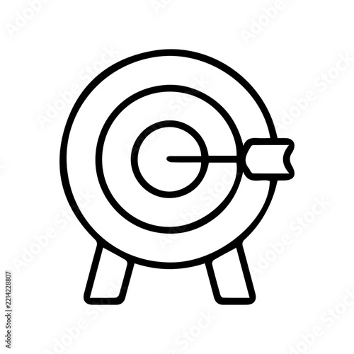 Target board with arrow icon