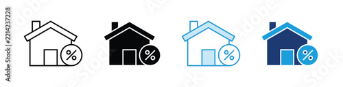 Property Tax  Icon Collection With Multiple Styles
