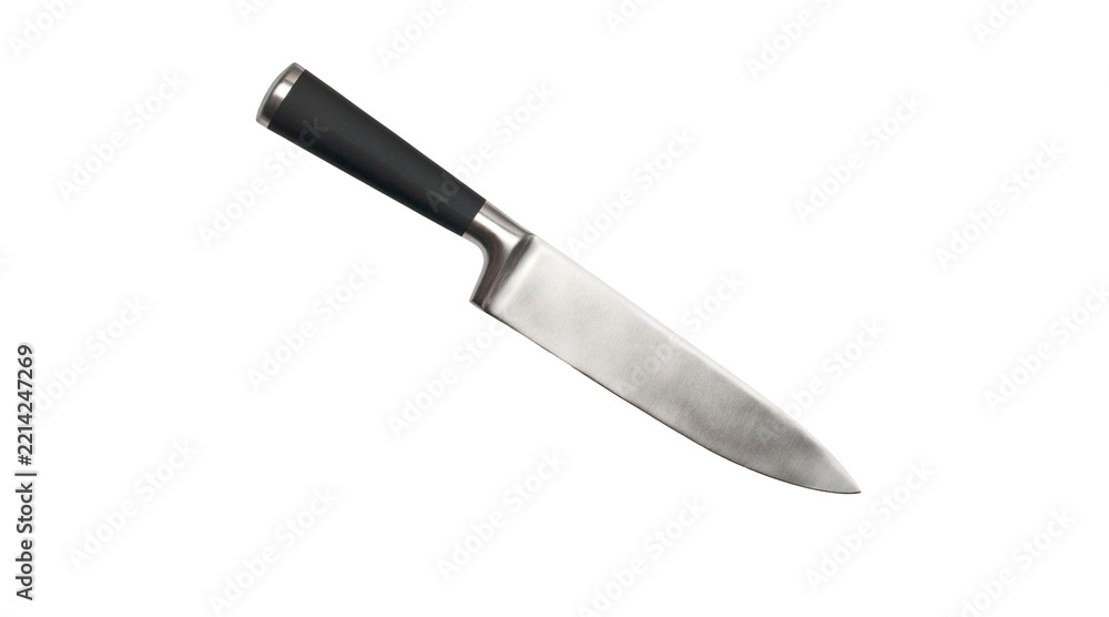 Fototapeta premium kitchen knife, chef knife, knife, stainless steel knife, sharp blade, cooking knife, isolated knife, knife PNG, PNG