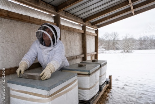 Beehive Health Inspection - Winter Shelter Hive Ventilation Assessment
