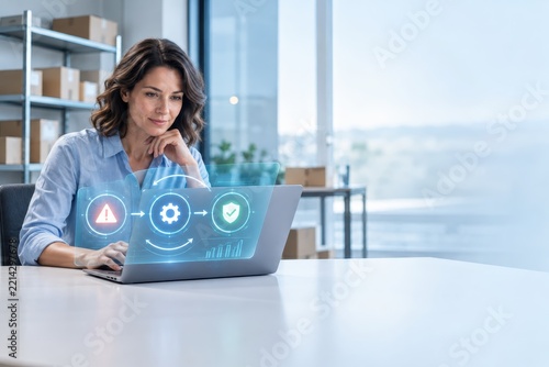 business team plans business strategy in a bright modern office