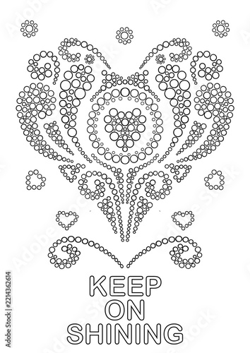 heart with floral ornament