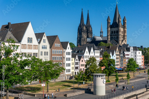 View About Cologne Cathedral in North Rhine-Westphalia, Germany