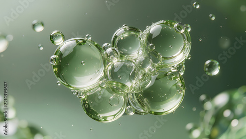 Azelaic acid serum bubbles for acne care, redness reduction and skin brightening