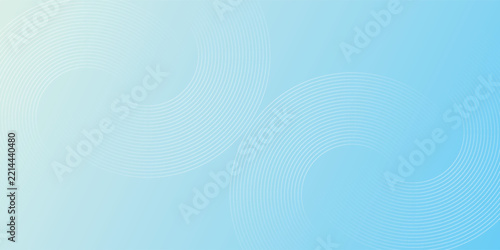 Abstract Light Blue Background with Circular Line Patterns Vector eps10