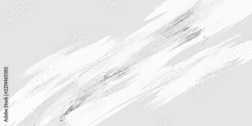 Abstract white brush stroke texture background with halftone pattern effect paint stroke graphic design texture element creative background abstract