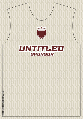 Vintage Cream Chain Lattice Sport Jersey Pattern Vector Design Template for Football Sublimation