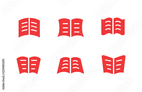 Book icons set editable stroke chooses open book icon E-book, online library Hands hold book. Reading and hobbies. Self-education and study. Sheets with paper pages. giving the book icon