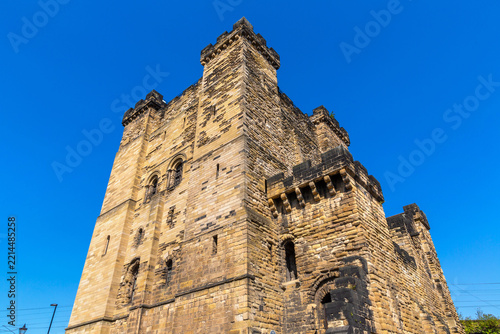 Historic medieval Newcastle Castle Norman Keep in Newcastle upon Tyne, Tyne and Wear, England, UK