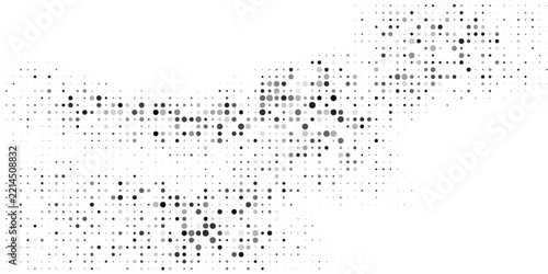 Dynamic Black and White Halftone Dots Background for Pop Art Designs