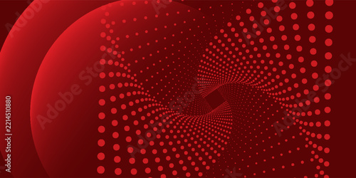 Red abstract background. Dynamic shapes composition. Eps10 vector