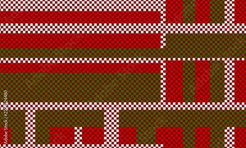 seamless knitted pattern with christmas trees